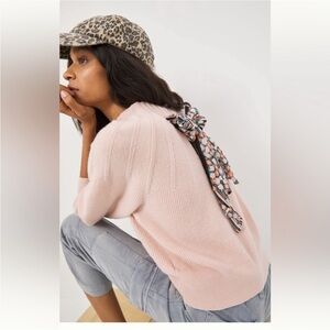 NWT. Anthropologie Liora tie back sweater